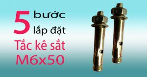 Tắc kê sắt M6x50