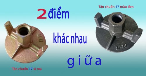 Tán chuồn đen và tán chuồn xi mạ