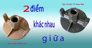 2 điểm khác nhau giữa tán xi mạ và tán đen