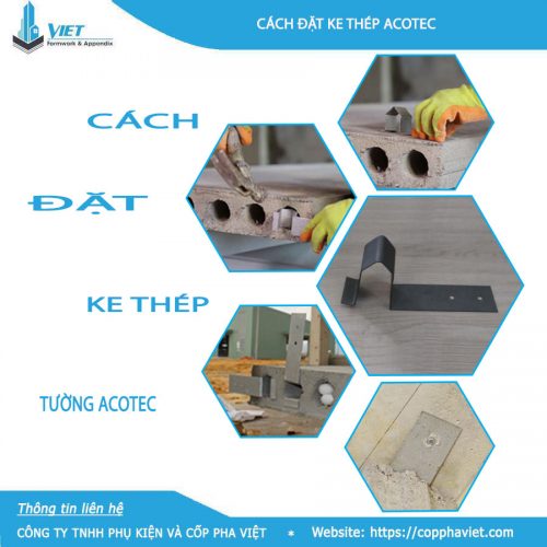 Cách đặt ke thép tường acotec