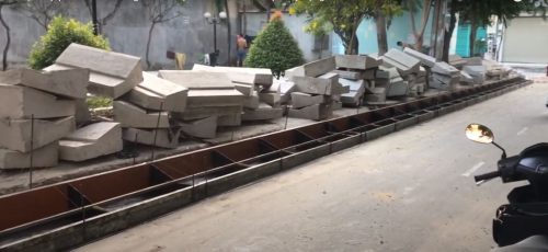 Bê tông bó vỉa đúc tại chỗ